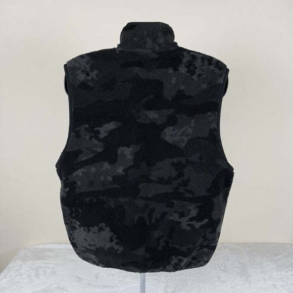 adidas originals Reversible Camo Fleece Vest Black Men's Small Relaxed Fit New - Picture 4 of 9